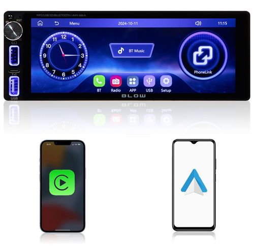 RADIO SAMOCHODOWE 1-DIN DOTYKOWE 7 CALI USB-C BLUETOOTH WIFI KAMERA COFANIA na Arena.pl