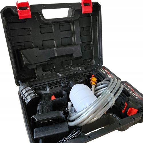 MYJKA CIŚNIENIOWA AKUMULATOROWA 2AH MYJKA SAMOCHODOWA PIANOWNICA WĄŻ na Arena.pl