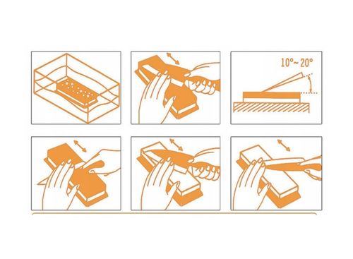 OSTRZAŁKA DO NOŻY KUCHENNYCH NOŻYCZEK KAMIEŃ WODNY ZESTAW DO OSTRZENI na Arena.pl