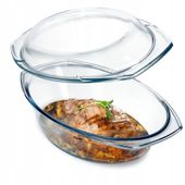 NACZYNIE ŻAROODPORNE OWALNE Z POKRYWĄ TRWAŁE 2,9L