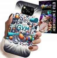 ETUI DO XIAOMI POCO X3 - SIŁOWNIA GYM FITNESS SPORT CASE + SZKŁO