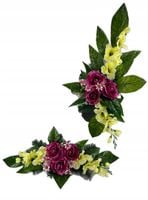 WIĄZANKA STROIK KOMPOZYCJA NA GRÓB CMENTARZ SZTUCZNE KWIATY