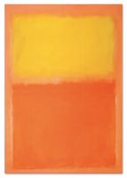Obraz na płótnie Rothko orange and yellow 50x70 cm