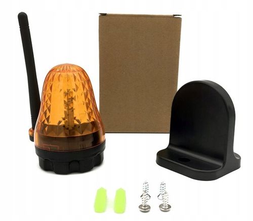 Lampa sygnalizacyjna LED z anteną do bramy odpowiednik FAAC, NICE, CAME na Arena.pl
