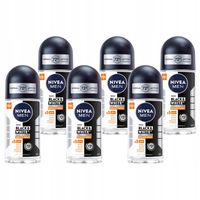 NIVEA MEN Black White Antyperspirant męski w kulce pod pachę 50ml x 6 szt.