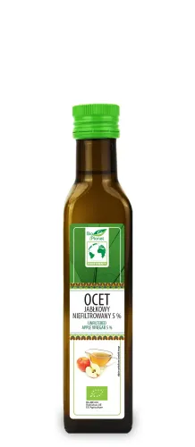 Ocet JabŁkowy 5 % Niefiltrowany BIO 250 ml - BIO Planet na Arena.pl