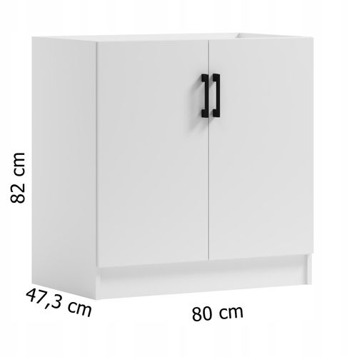 Szafka kuchenna pod zlew KD 80 biała (W2) na Arena.pl
