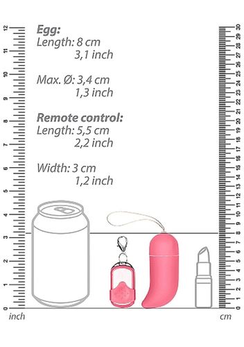 wireless vibrating g-spot egg - big - pink na Arena.pl