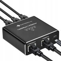 Adapter rozdzielacz mini Switch splitter LAN Ethernet RJ45 4xRJ45 1000M 1GB