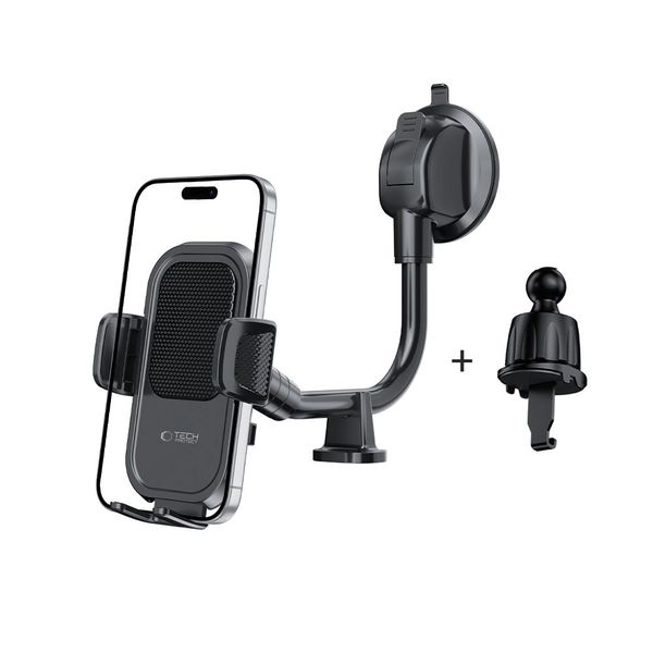 TECH-PROTECT V8 UNIVERSAL LONG ARM DASHBOARD & WINDSHIELD CAR MOUNT BLACK zdjęcie 2