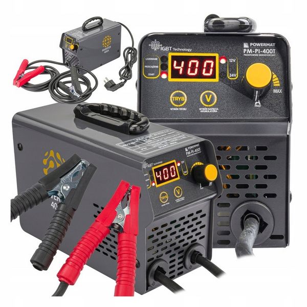 Prostownik AKUMULATOROWY inwertorowy z ROZRUCHEM 400A 12/24 V ładowarka 40A zdjęcie 7