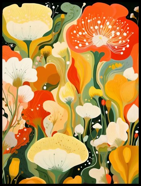 Plakat 60x80cm Kwiatowy Raj zdjęcie 2