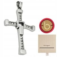 Naszyjnik krzyżyk Vin Diesel Toretto zawieszka stal chirurgiczna BLINGART