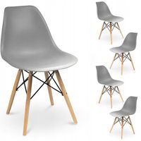 4 x Krzesło szare (ikeabox)