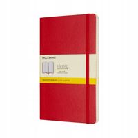 NOTES CLASSIC 13X21 KRATKA - CZERWONY MOLESKINE