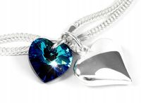 BRANSOLETKA SREBRNA SERDUSZKA SERCE SWAROVSKI SREBRO PRÓBY 925 B25