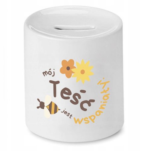Skarbonka Dla Teścia Mój Teść Jest Wspaniały Z Nadrukiem Ze Zdjęciem na Arena.pl