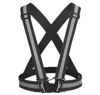 SZELKI ODBLASKOWE KAMIZELKA BEZPIECZEŃSTWO CZARNE