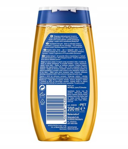 NIVEA Natural Oil Olejek pod prysznic 200ml na Arena.pl