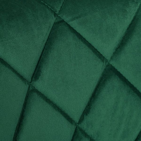 Hoker krzesło barowe CYDRO BLACK ciemnozielone Velvet zdjęcie 9