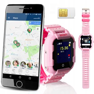 Wodoszczelny Smartwatch Dla Dzieci CALMEAN SPORT Kolor: Różowy