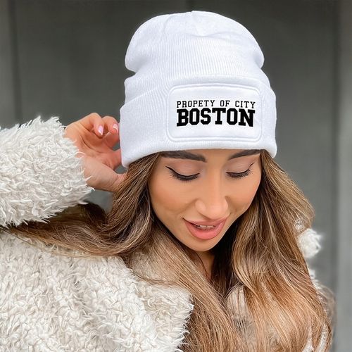 CZAPKA ZIMOWA KLASYCZNA BIAŁA NYC New York Wzory na Arena.pl