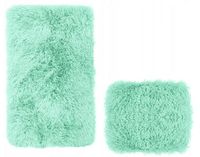2cz Dywaniki Łazienkowe Pluszowe Shaggy Megan seledynowy