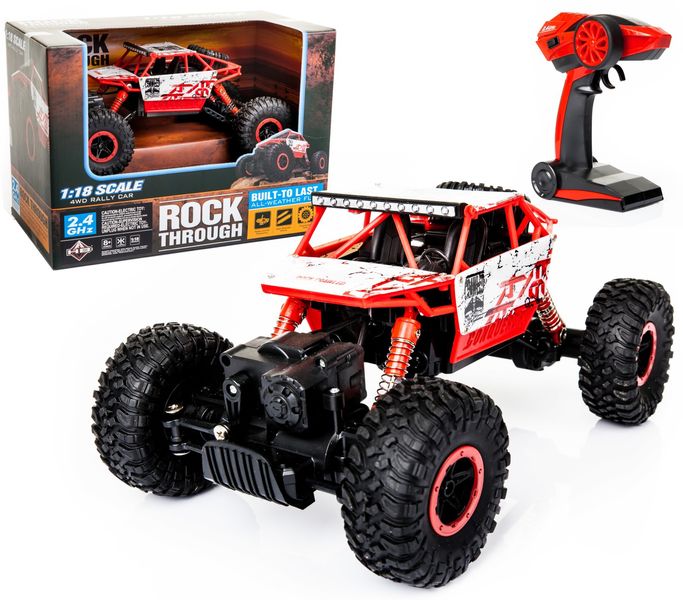 Samochód Rc ROCK CRAWLER 2.4GHz 1:18 Czerwony zdjęcie 1