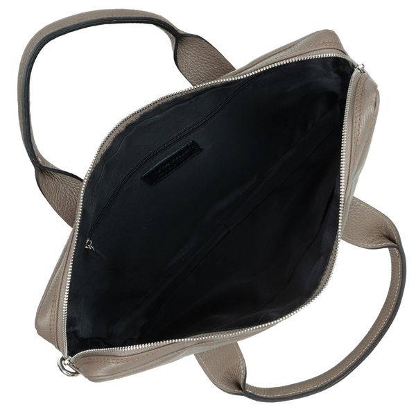 VERA PELLE torebka skórzana teczka kroko torba na laptopa V545 brązowa zdjęcie 8