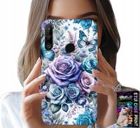 ETUI DO HUAWEI P30 LITE - KWIECISTE WZORY RÓŻEKWIATKI CASE + SZKŁO