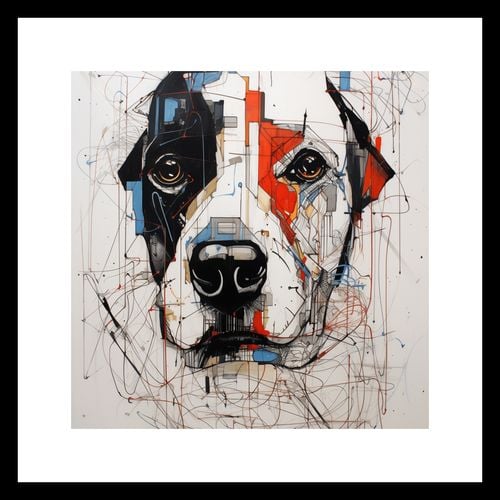 Plakat 20x20cm Przyrysowany Psiak na Arena.pl