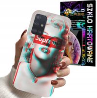 ETUI DO SAMSUNG A71 - Monroe MODNE KOBIECE WZORY + SZKŁO