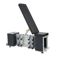 Ławka treningowa XTREXO Storage Regulowana czarny SYSTEM PRZECHOWYWANIA