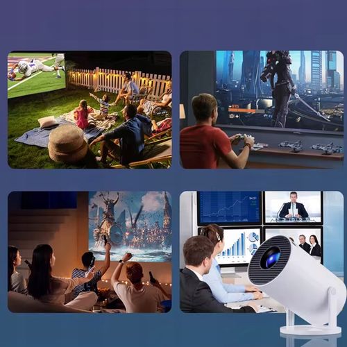 Projektor LED HY300PRO MAGCUBIC rzutnik android Wifi 4K prezent biały na Arena.pl