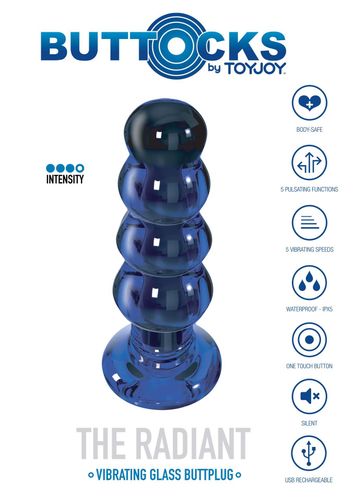 the radiant glass buttplug blue na Arena.pl