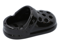 Czarna Popielniczka Ceramiczna w Kształcie Klapka Buta typu Crocs
