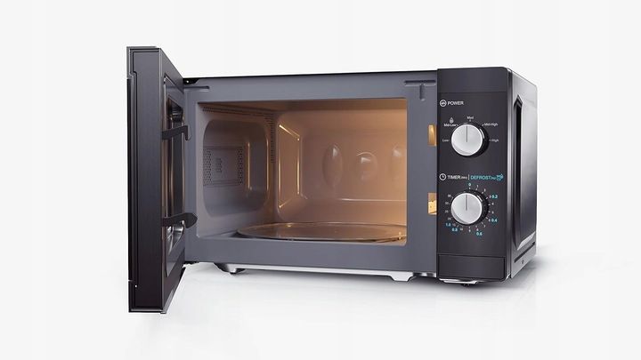 Kuchenka mikrofalowa wolnostojąca SHARP 800W 20L czarna zdjęcie 10