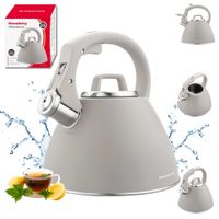 czajnik stalowy z gwizdkiem 2,5l klausberg kb-7953