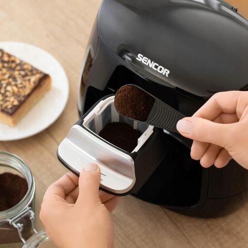 Mały ekspres przelewowy na dwie kawy 500W 0,3L czarny Sencor SCE 2100BK na Arena.pl