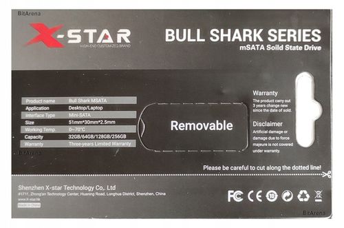 Dysk SSD X-Star Bull Shark 128GB mSATA na Arena.pl