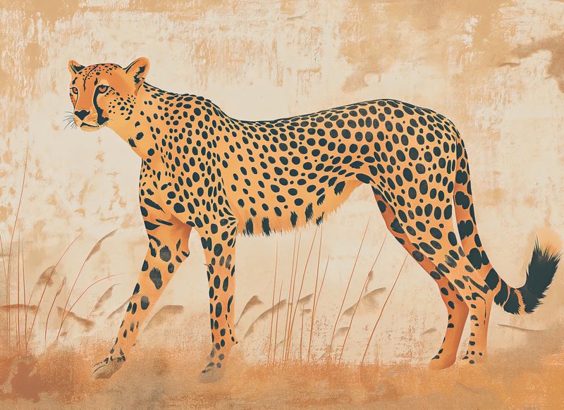 Plakat 55x40cm Gepard w Ruchu zdjęcie 1