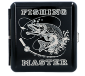 Papierośnica z Gotowym Grawerem dla Wędkarza