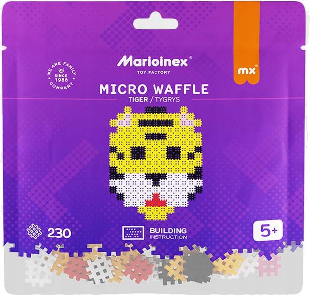 Marioinex Micro Waffle 230 el TYGRYS / TYGRYSEK - obraz puzzle zdjęcie 7