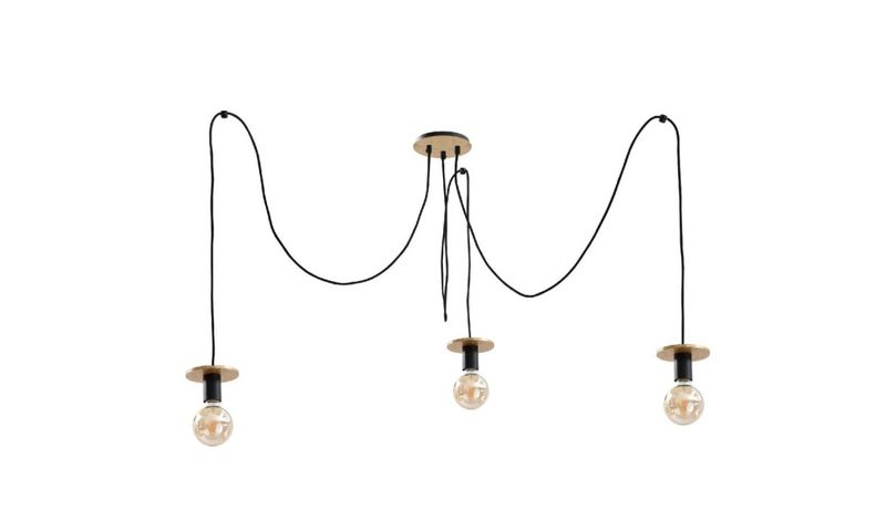 Lampa wisząca 3xE27 SATURN GOLD zdjęcie 1