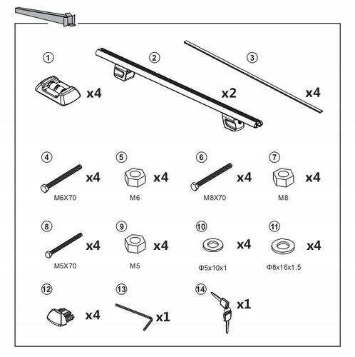 Bagażnik dachowy aluminiowy do Ford S-max MPV 2006-2015 na Arena.pl