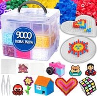 MEGA ZESTAW 9000 PRASOWANKA KORALIKI DO PRASOWANIA XXL KREATYWNY NA PREZENT