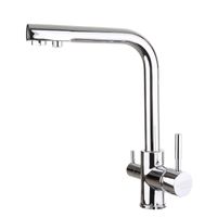 SUPREME FX03-C Chrom Trójdrożna bateria kuchenna