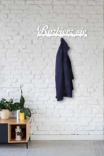 Wieszak ścienny Rozbierz się biały na Arena.pl