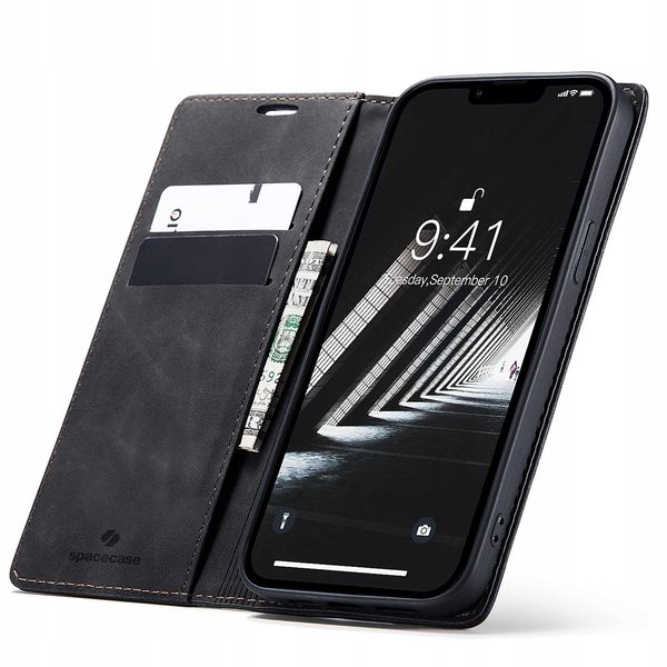 Spacecase Wallet Iphone 14 Plus Black zdjęcie 1
