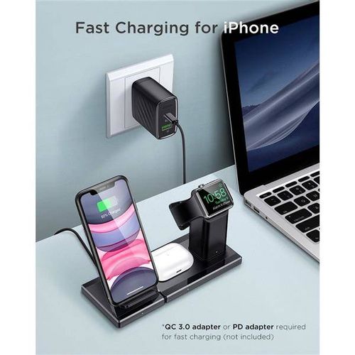 ESR 3IN1 WIRELESS CHARGING STATION BLACK na Arena.pl
